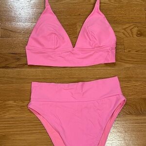 Aerie pink bikini set size M